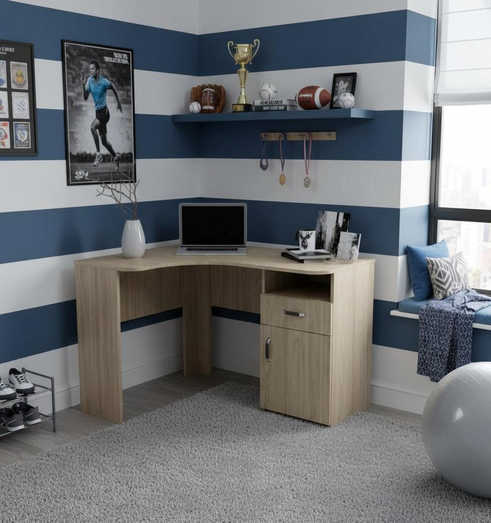 Стол угловой (вяз швейцарский) левый/правый