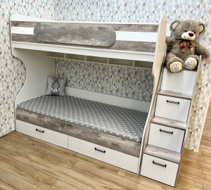 Двухъярусная кровать коллекции Гранд 190х90