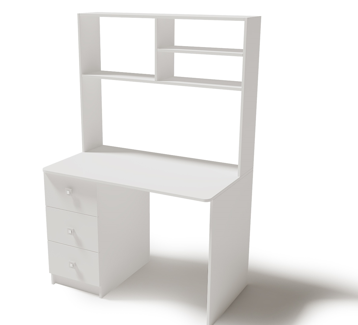 Стол Умка с надстройкой 1000 мм (цвет белый)