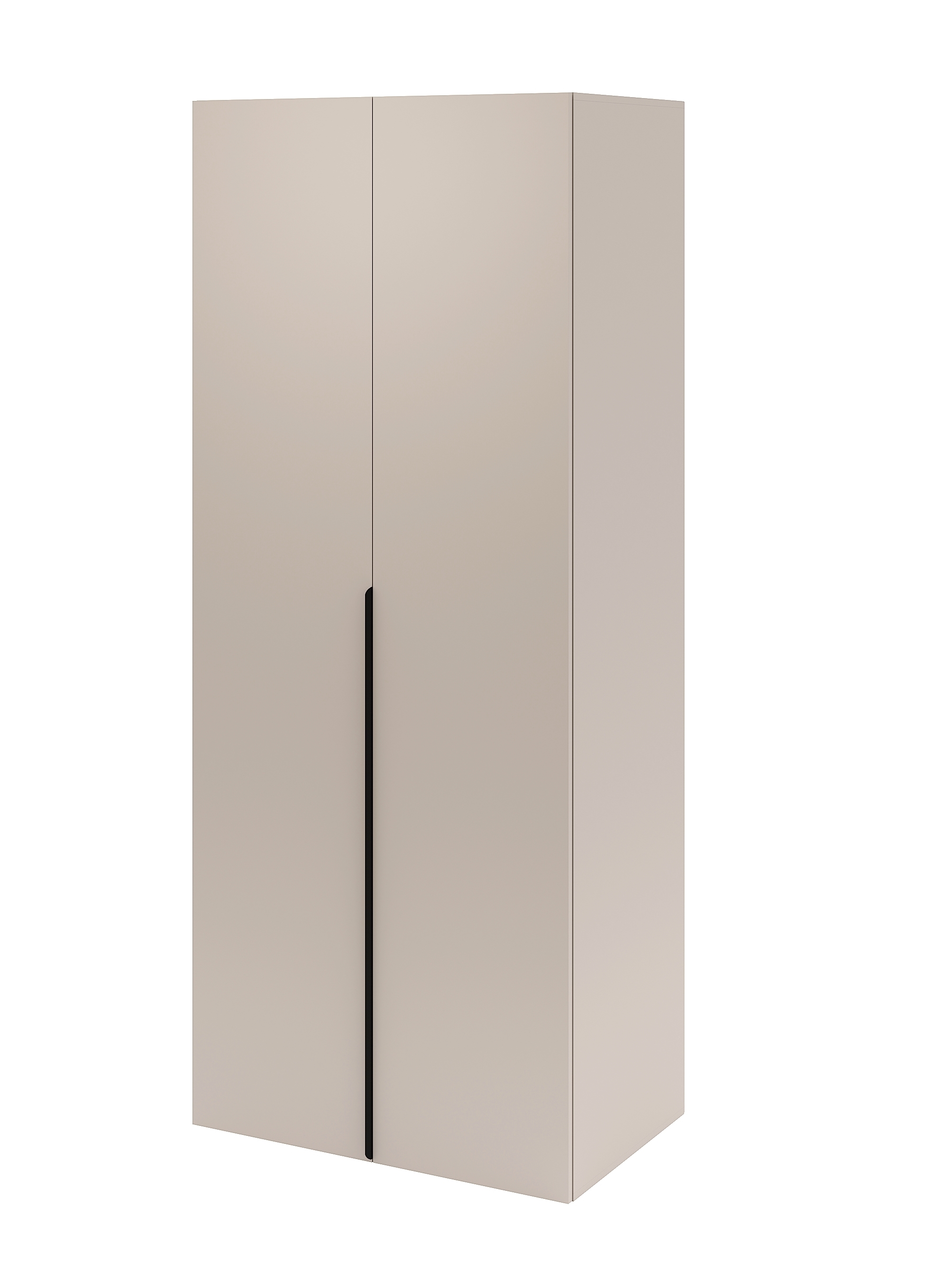 Шкаф 2-х дверный коллекции Брайт Велюр (внутри штанга + полки)