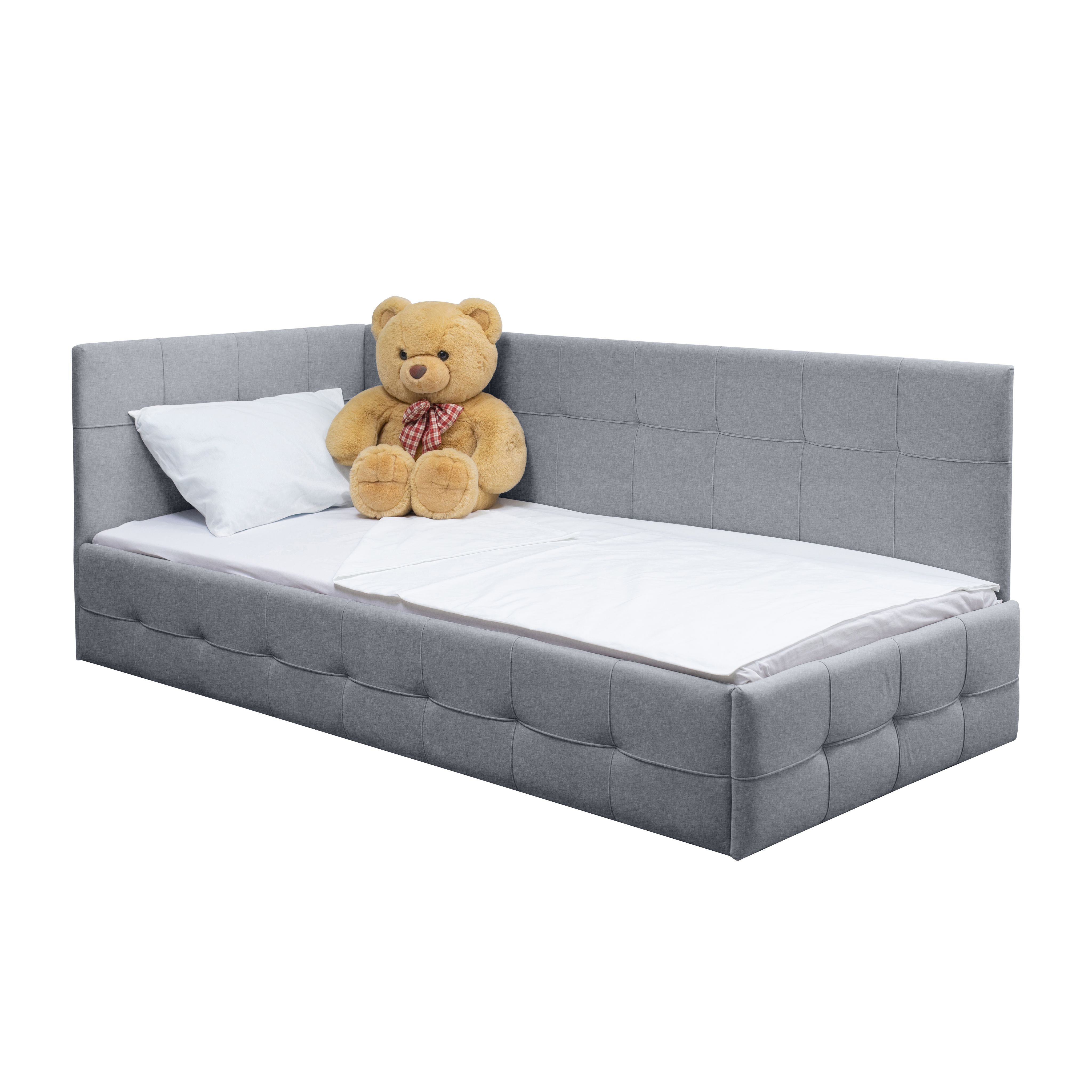 Мягкая кровать Бонни 200х90 (угол универсальный). Велюр Velutto - 2 цвета в продаже