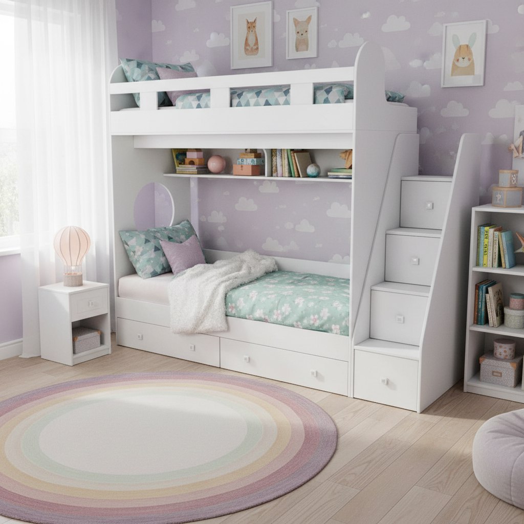 Двухъярусная кровать 160х80 Юниор-1 (цвета и размеры разные)