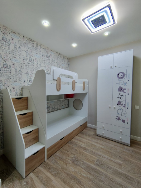 Двухъярусная кровать Фортуна 180х80 (размеры и цвета разные) от Династия Kids