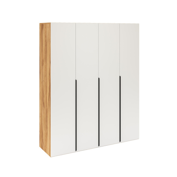 Шкаф 4-х дверный коллекции Брайт Золотистый