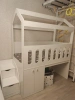 Кровать-чердак 160х80 Теремок (цвет белый) от Династия Kids