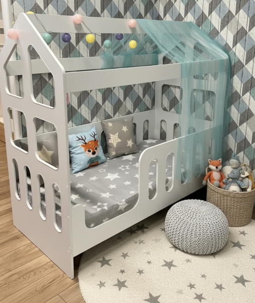 Кровать детская Манеж Домик 160х80 