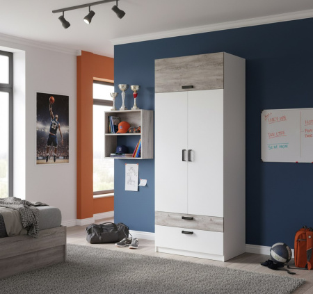 Комплект коллекции Гранд (стол угловой + шкаф + кровать) от Династия Kids