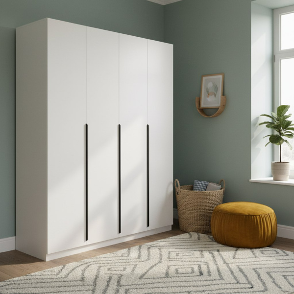 Шкаф 4-х створчатый (ручки-рейлинг)