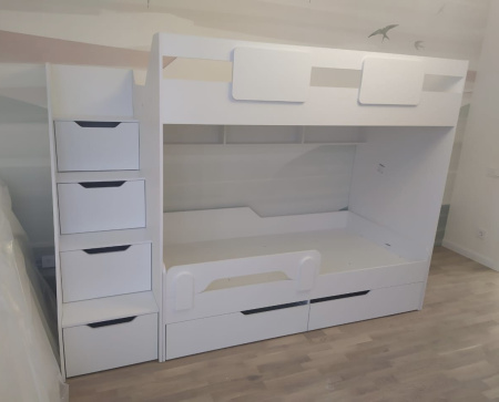 Кровать-чердак 190х90 коллекции Мозаика-2  от Династия Kids