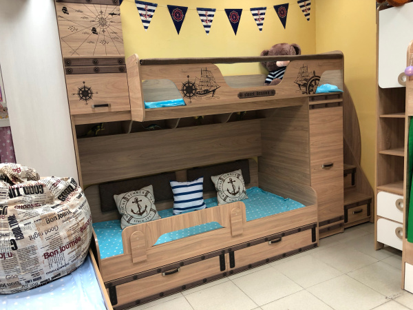 Кровать Фрегат-6 + кровать Фрегат-4  от Династия Kids