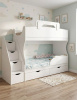 Двухъярусная кровать Альфа 190х80 с бортиком от Династия Kids