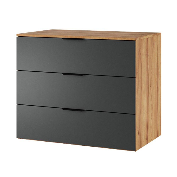 Комод коллекции Брайт Графит (с доводчиками)