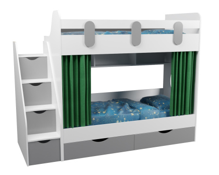 Двухъярусная кровать Фортуна 180х80 (размеры и цвета разные) от Династия Kids