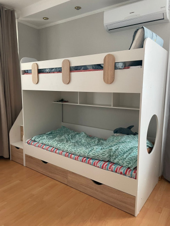 Двухъярусная кровать Фортуна (размеры и цвета разные) от Династия Kids