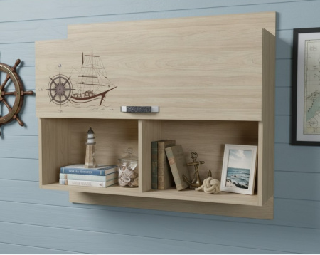 Стол письменный + полка настенная коллекции Фрегат от Династия Kids
