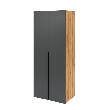 Распашной шкаф + стеллаж переходной + угловой шкаф + пенал коллекции Брайт Графит от Династия Kids