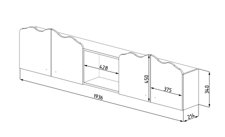 Полка навесная Кокетка (распродажа)