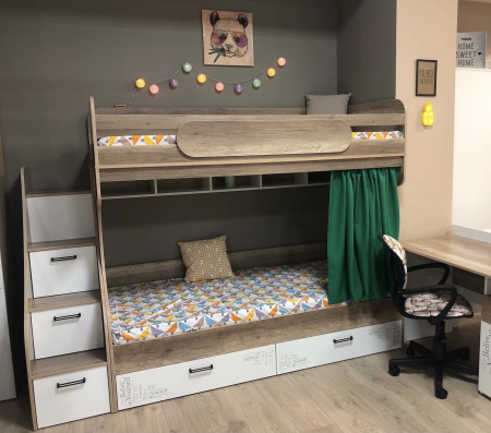 Двухъярусная кровать коллекции Твой Стиль New 190х90 от Династия Kids
