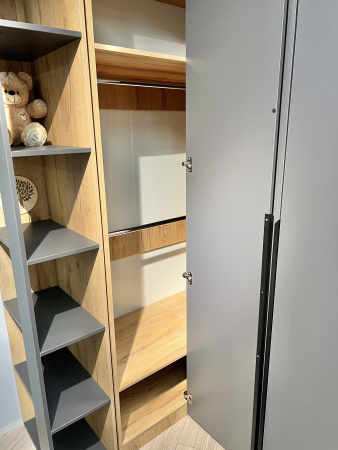 Шкаф угловой коллекции Брайт Золотистый от Династия Kids