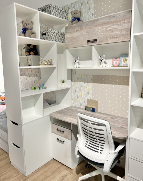 Стеллаж перегородка для зонирования (ширина 1000 мм) от Династия Kids