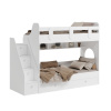Двухъярусная кровать Фортуна-3 (цвет белый) 190х80 от Династия Kids