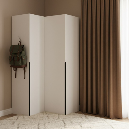 Шкаф угловой + пенал коллекции Брайт Золотистый от Династия Kids