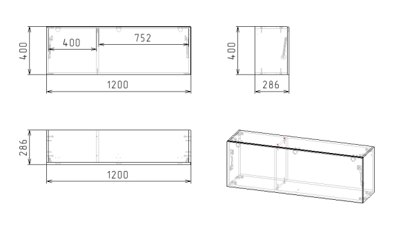 Полка настенная 1200 мм м коллекции Брайт Золотистый от Династия Kids