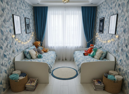 Кровать выдвижная Двушка (цвет: белый) 190х90 от Династия Kids