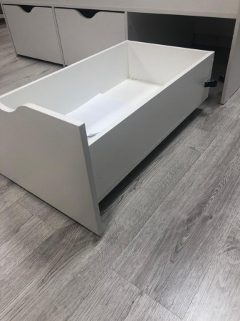 Кровать Малыш правая/левая (цвет: белый) от Династия Kids