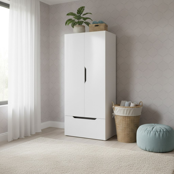 Шкаф гардеробный с ящиком коллекции Мозаика-2