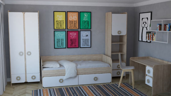 Стеллаж коллекции Юниор от Династия Kids