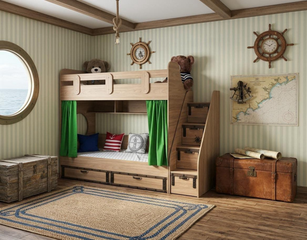 Кровать двухъярусная 180х80 коллекции Фрегат-7