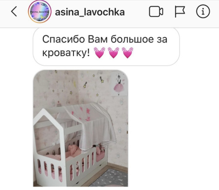 Кровать домик Теремок 160х80 (без ящика) от Династия Kids