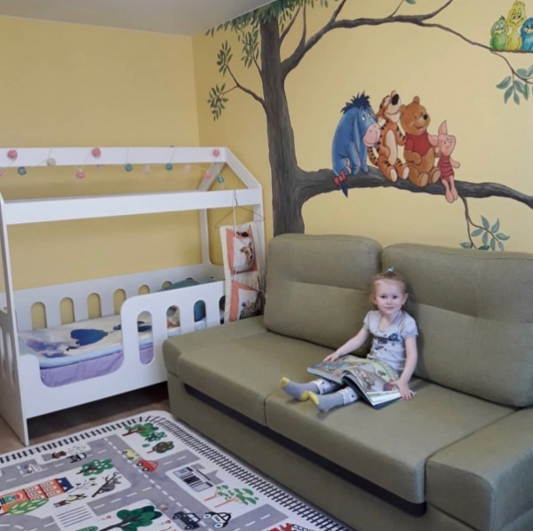 Кровать домик Теремок 160х80 (без ящика) от Династия Kids