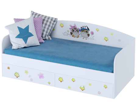 Кровать коллекции Совята NEW 190х90 от Династия Kids