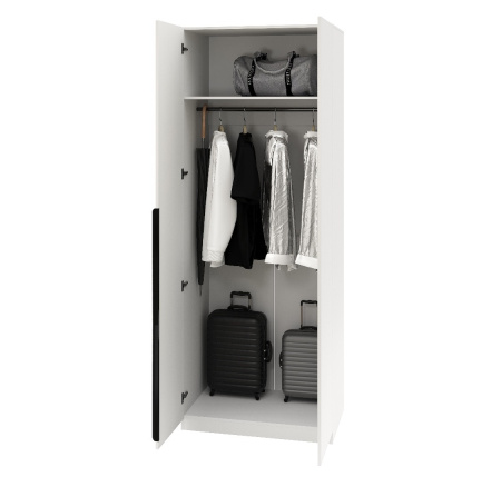 Шкаф 2-х створчатый Практик (ручка-рейлинг) от Династия Kids