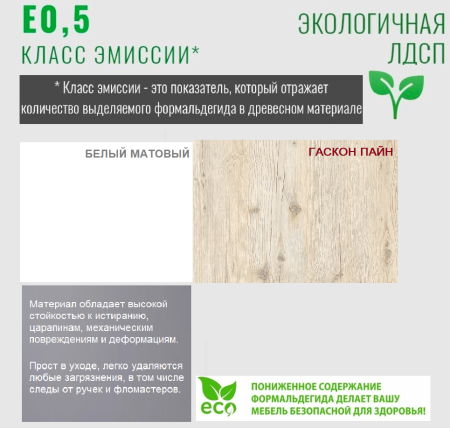 Кровать Джуни 190х80 с ящиками (гаскон пайн+белый)