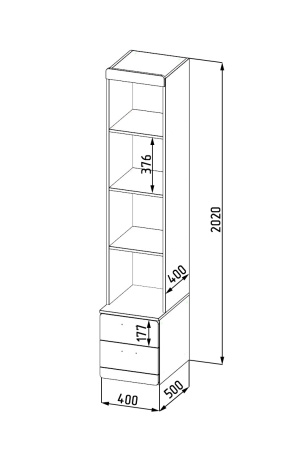 Стеллаж Лайт New  от Династия Kids