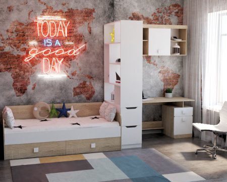 Шкаф-1 коллекции Формат  от Династия Kids