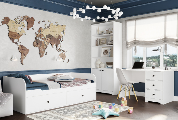 Кровать 190х90 коллекции Норд  от Династия Kids