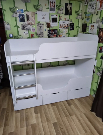 Двухъярусная кровать Малыши Двойняшки 180х80 (цвета разные) от Династия Kids