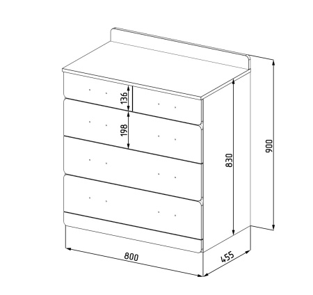 Комод Лайт New от Династия Kids
