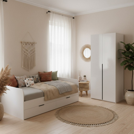 Шкаф гардеробный 2-х дверный коллекции Брайт  от Династия Kids