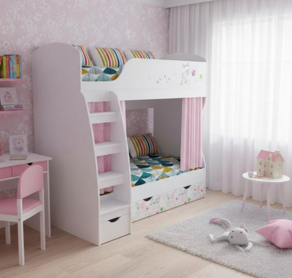 Кровать двухъярусная коллекции Анита 180х80