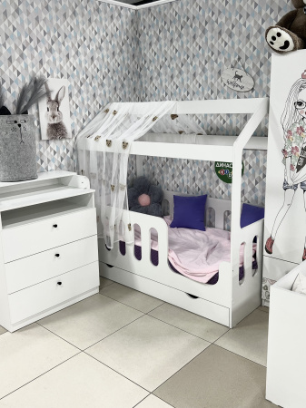 Кровать домик Теремок 160х80 (без ящика) от Династия Kids