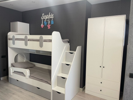 Двухъярусная кровать Фортуна (размеры и цвета разные) от Династия Kids