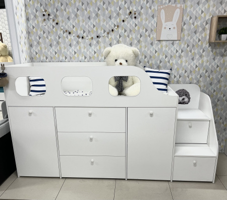 Кровать-чердак Хэппи 180х80  от Династия Kids