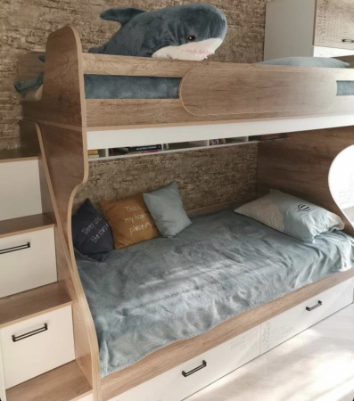 Двухъярусная кровать коллекции Твой Стиль New 190х90 от Династия Kids