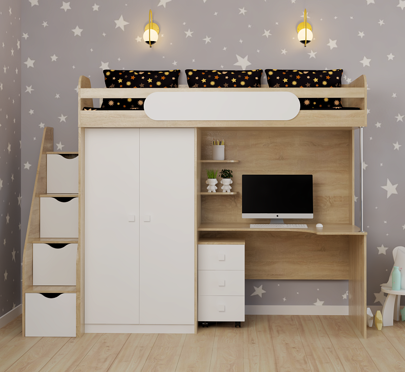 Кровати-чердаки Кровати-чердаки от Династия Kids